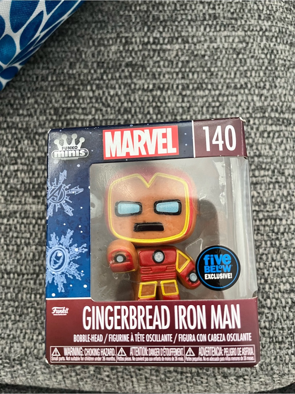 Funko Marvel Gingerbread Iron Man & Spider-Man Holiday Minis - Blue Box
